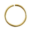 10 Stk offene Ringe 11mm/0,9mm Aluminium gold